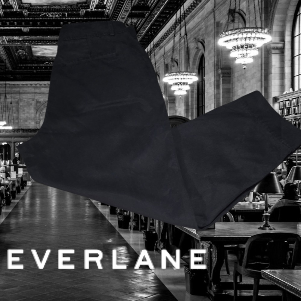 Everlane Black Wide-Leg Trousers